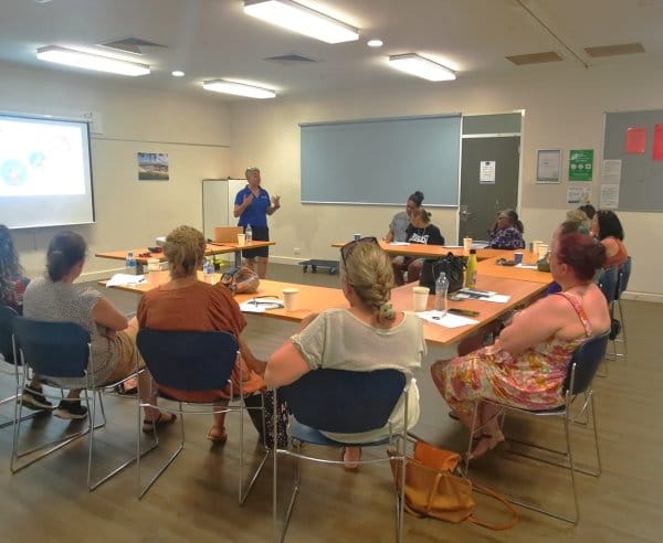 A group of educators planning and having a discussion